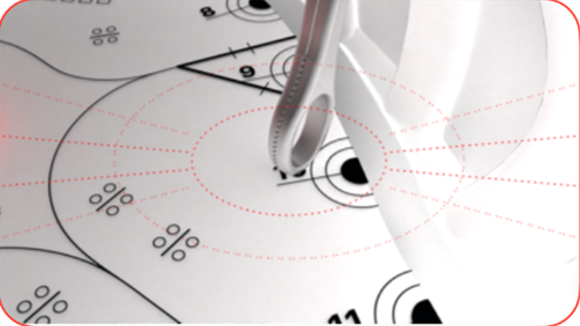 Notice inner and outer target rings